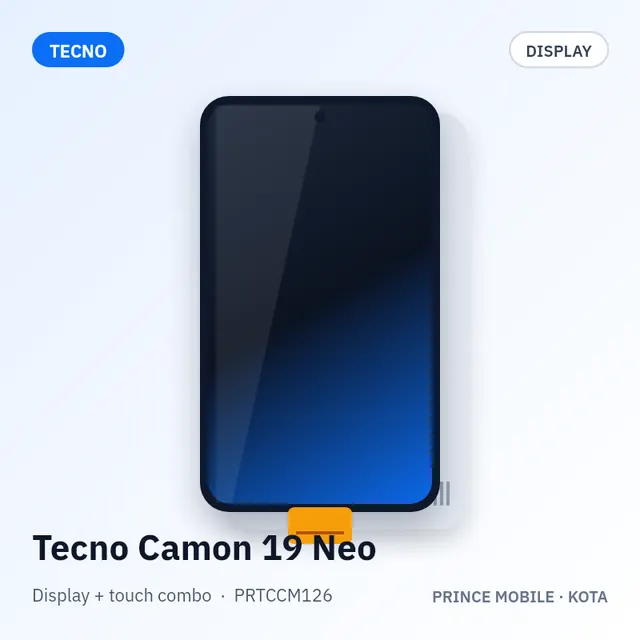 Tecno Camon 19 Neo Display Combo (Screen + Touch)
