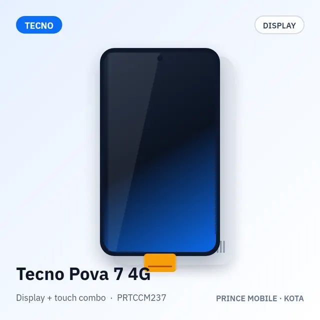 Tecno Pova 7 4G Display Combo (Screen + Touch)