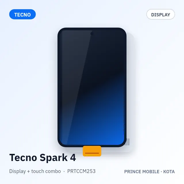 Tecno Spark 4 Display Combo (Screen + Touch)