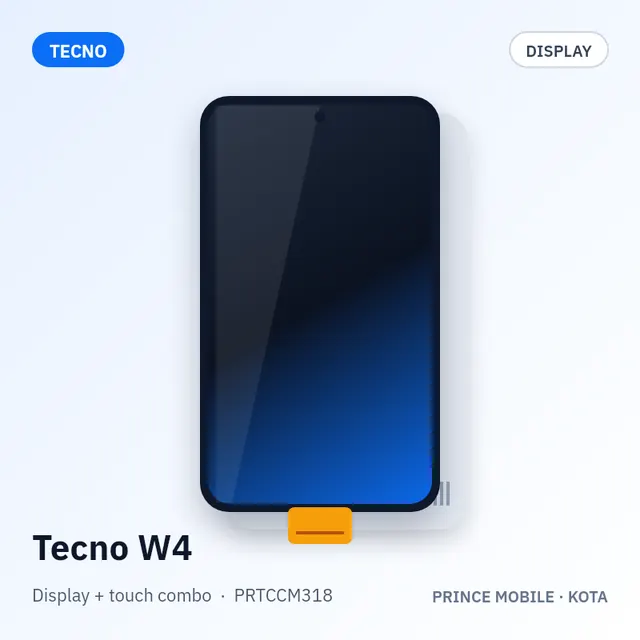 Tecno W4 Display Combo (Screen + Touch)