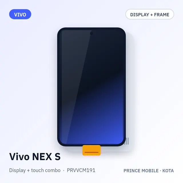Vivo NEX S Display Combo (Screen + Touch, with Frame)