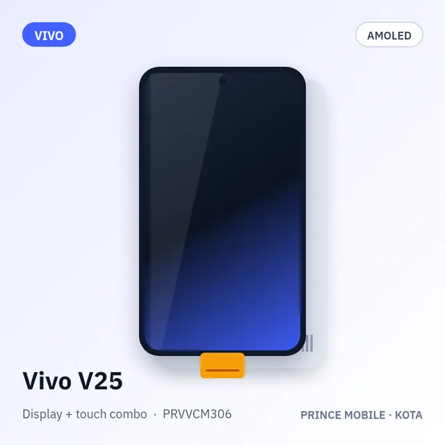 Vivo V25 Display Combo (AMOLED + Touch)