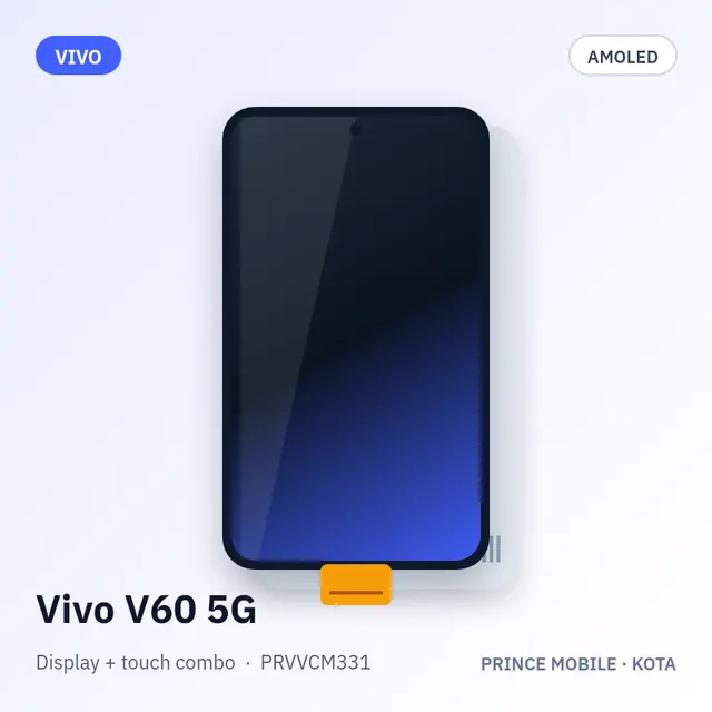 Vivo V60 5G Display Combo (AMOLED + Touch)