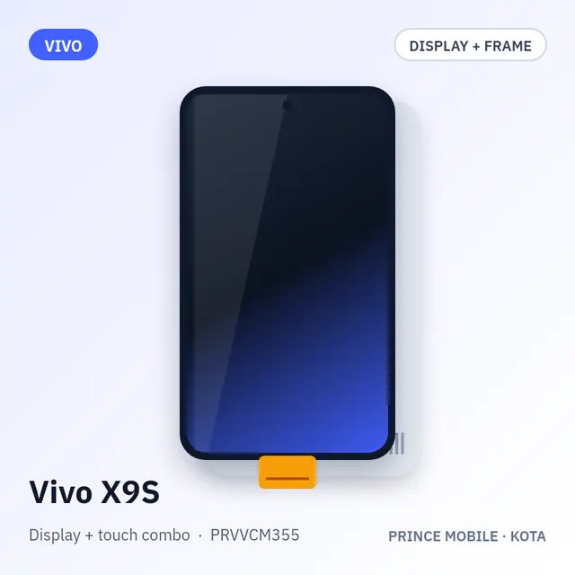 Vivo X9S Display Combo (Screen + Touch, with Frame)