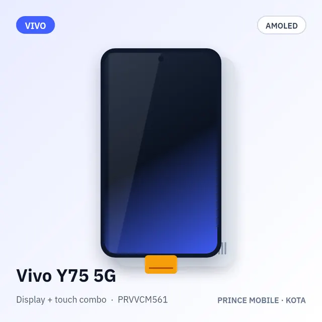 Vivo Y75 5G Display Combo (AMOLED + Touch)
