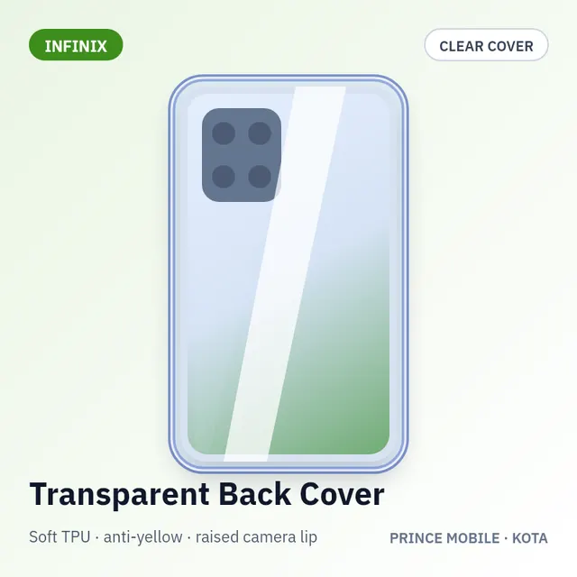 Infinix Smart 4 Plus Transparent Back Cover (Soft TPU, Anti-Yellow)