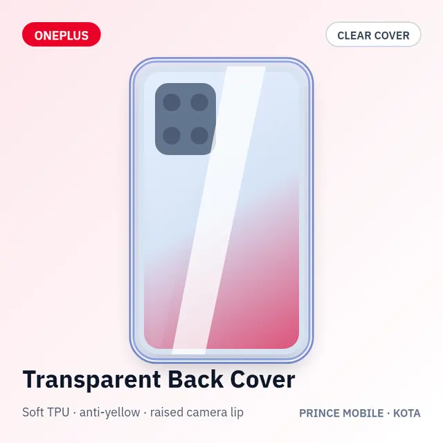 OnePlus Nord 3 5G Transparent Back Cover (Soft TPU, Anti-Yellow)