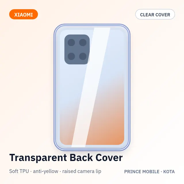 Xiaomi 17 Max Transparent Back Cover (Soft TPU, Anti-Yellow)