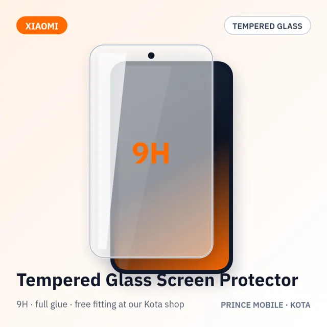Xiaomi 17 Max Tempered Glass Screen Protector (9H, Full Glue)
